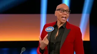 Family Feud | Funny Clips - Rupaul "Oh I did it so fast, didn't I?"