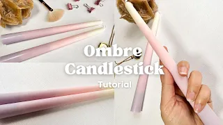 How to make the perfect ombre Pastel candlestick - Step by Step