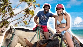 Honeymoon Vlog ❤️ | Horse riding in PUNTA CANA |  🐎