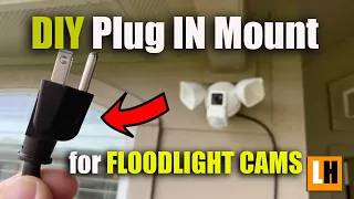 DIY Floodlight Cameras Plug In Mount - Easily Install Your Wyze, Eufy, Ring, Nest Floodlight Cams