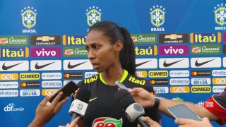 Seleção Brasileira Feminina: Coletiva com Bruna Benites - 08/04/2017