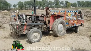 MF 240 Tractor stunt | Massey Tractor Stuck In Mud Rescued By Belarus