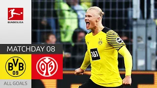 Haaland Brace Seals the Deal! | Borussia Dortmund - 1. FSV Mainz 05 3-1 | All Goals | Matchday 8