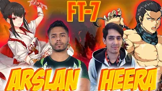 Nerfed Kazumi VS Heera's brutal feng | Arslan Ash VS Heera malik | FT-7