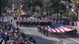 USMC West Coast Composite Band - The Marines' Hymn - 2022 Pasadena Rose Parade