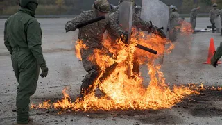 Crazy Action Was Carried U.S Soldiers During a Bomb Molotov Cocktail Training