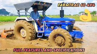 Farmtrac 60 Powermax 4wd 55 hp tractor full review | Full features and specifications