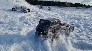 Штурмуем снежные баррикады на 8х8| Custom build 8x8 Unimog in Snow ep.1