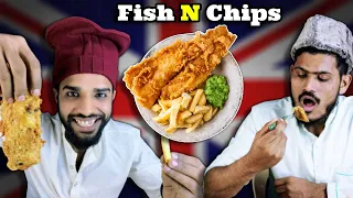 Villagers Try Fish And Chips First Time ! Tribal People Try Fish N Chips First Time
