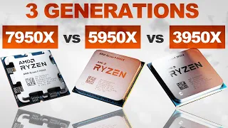 3 Generations TESTED! — AMD 7950X vs 5950X vs 3950X