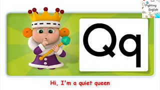 Oxford Phonics World 1 - Letter Q: queen, quiz, question, quilt - Fighting English