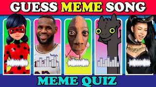 GUESS THE MEME SONG 🎤🎵🔥 | QUIZ MEME