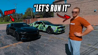 850HP CAMARO WANTED TO RACE MY HELLCAT REDEYE!