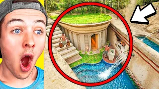 Reacting to  INSANE 100 Days Modern Underground Hut (MR. HEANG)