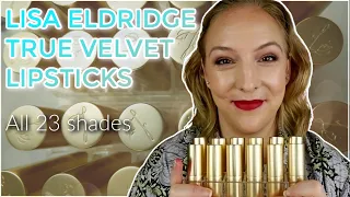 LISA ELDRIDGE TRUE VELVET LIPSTICKS 2023 // Review & swatches on fair, cool/ neutral toned skin