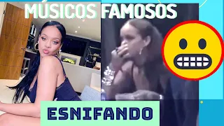 ⚠️ MÚSICOS FAMOSOS ESNIFANDO ⚠️ Famous artist snorting 🙉🙉🙉