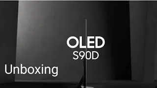 LATEST OLED SAMSUNG 55S90D UNBOXING #samsung #oled #unboxing #leds #newmodel #samsungledtv #led #tv