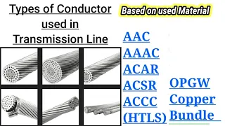 Types of Conductor used in Overhead Transmission and Distribution line
