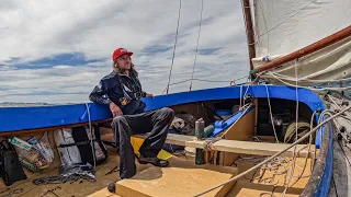 Sailing solo across Bass Strait in an 88 year old open cockpit wooden boat