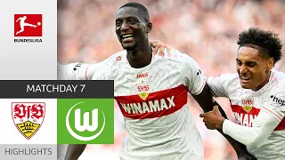 Guirassy is UNSTOPPABLE! | Stuttgart - Wolfsburg 3-1 | Highlights | Matchday 7 – Bundesliga 2023/24