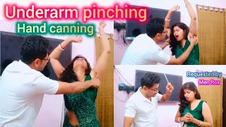 #like hand canning #underarm canning and pinching punishment part 2