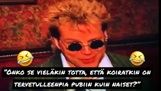 Pertti Nipa Neumann Nevakare ohjelmassa 1995. Haastattelijana Heli Nevakare. Dingo. Rippaus fail 😎
