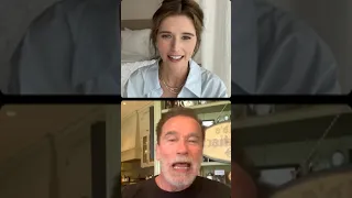 Arnold Schwarzenegger & Katherine Schwarzenegger Instagram  Live    sub español