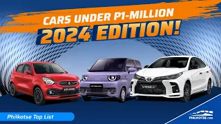 TOP CARS this 2024 - Under 1 Million Pesos | Philkotse Top List
