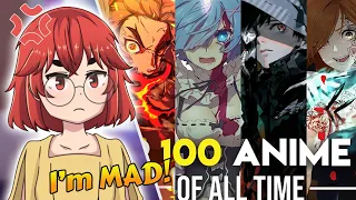Getting ANGRY at the top 100 anime ops of all time - VTuber Reacts!