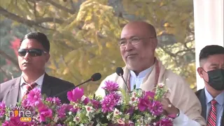 Break: Manipur CM N Biren Singh Briefs on Current Situation and Inaugurates Imphal Ring Road Project