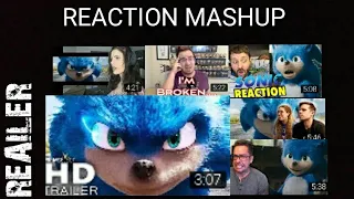 sonic:the hedgehog trailer reaction mashup