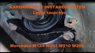 Kardanwelle instand setzen / Mittellager Lager tauschen Mercedes W124 S124 W201 W210 W202