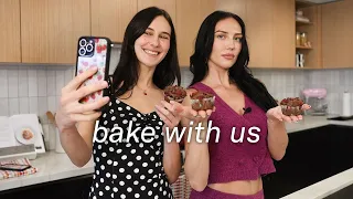 How to Make Chocolate Raspberry Muffins w/ Devon Lee & Sydney Carlson