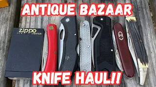 Treasures Unveiled: My Antique Bazaar Knife Haul in Pine Mountain,GA!