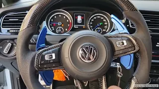 VOLKSWAGEN GOLF R7 ON BOARD VIDEO BRUTAL EXHAUST/REVVING SOUND AND ACCELERATION