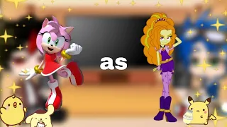 ♡Sonic and Shadow react to amy as adagio |short?|read description : )|