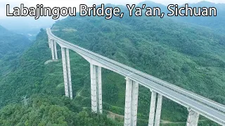 Aerial China: Labajingou Bridge, Ya'an, Sichuan 四川雅安臘八斤溝特大橋Asia's highest pier bridge