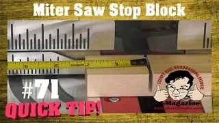 An old idea for a miter saw stop block (Quick Tip)