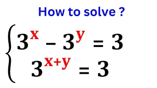 Nice Olympiad Math Equation Systems | Olympiad Algebra Problem | Find the Value of "x" & "y" ?