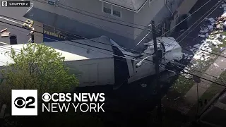 Video shows aftermath of tractor trailer crash in New Jersey