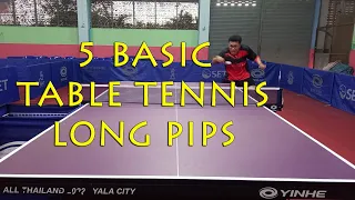 5 Basic Table Tennis Long Pips {By CHEETOS}