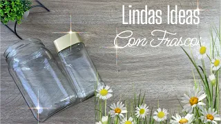 IDEAS con FRASCOS de VIDRIO o CRISTAL / DIy home decor / Artesanato para sua casa / SuchaDIY