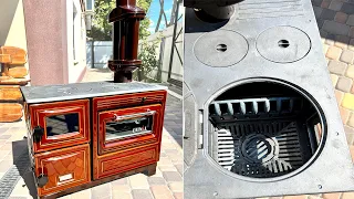 Буржуйка печь на дровах и угле DUVAL EK-106F Для дома, для квартиры!