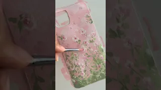 Let's paint a Floral Phone Cover 🌷🌸 #shorts #paperwrld #aestheticphone