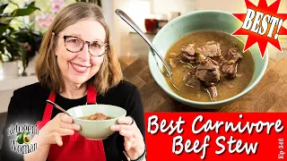 Best Carnivore Beef Stew | @carnivorehippie8071Nutritious Rich Bone Marrow Broth | Chef Patty