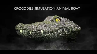 2 4G RC Crocodile simulation animal boat