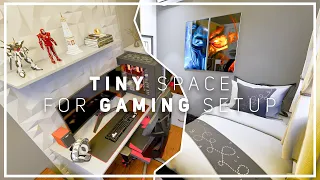 SMALL GAMING ROOM SETUP WITH BED || SMALL BEDROOM MAKEOVER GAMING AREA