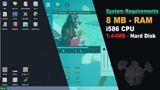 Worlds Smallest Operating System on 8 MB Ram | Kolibri Os Installation & Demo