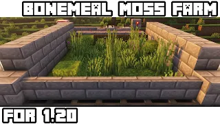 Bonemeal/Moss Farm Tutorial | Minecraft 1.20+