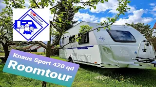Knaus Sport 420 qd Silver Selection Wohnwagen Room Tour Rundgang ähnlich wie Weinsberg Caravan